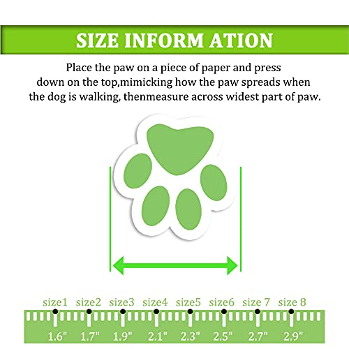 CovertSafe& Paw Hoof Protector in Size 1: （2.3''x1.6'')(L*W) for 10-23 lbs, Green
