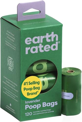 Earth Rated Waste Bag in 1 Count (Pack of 120), Lavender-Scented