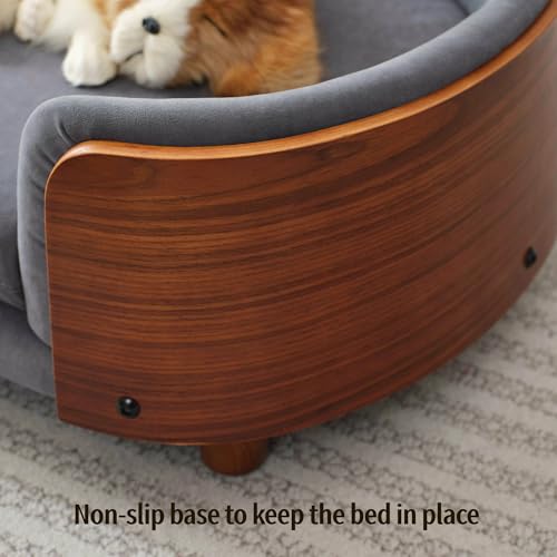 Trygoal Pet Bed Mat in 26.38, Dark Gray & Walnut
