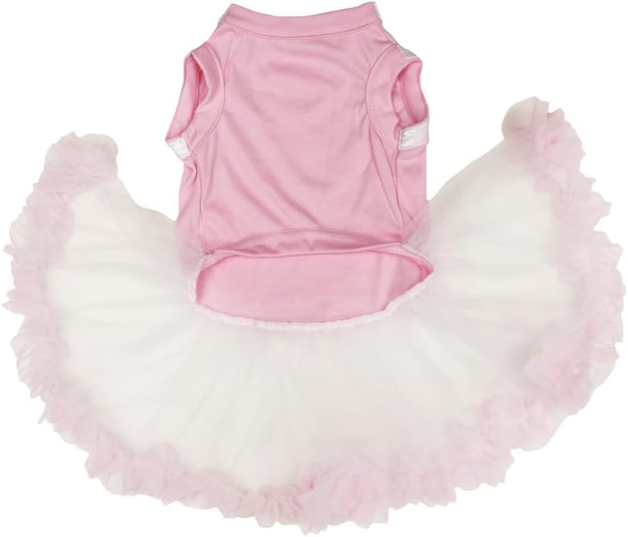 Petitebella Pet Apparel in X-Small, Pink/Beige