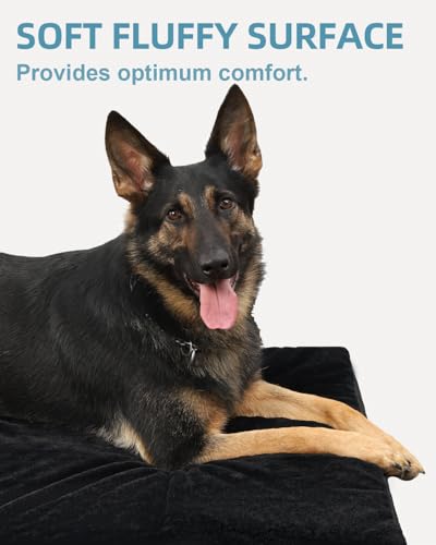 KSIIA Pet Bed Mat in 41.0"L x 27.0"W x 3.0"Th, Black