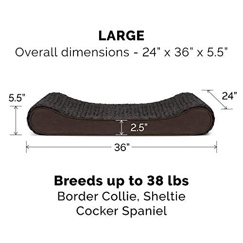Furhaven Pet Bed Mat in Large, Ultra Plush (Chocolate)
