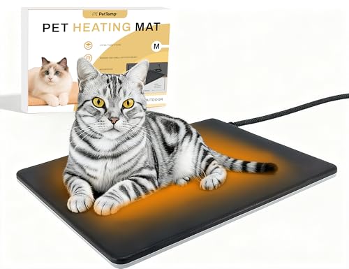 PetTemp Pet Bed Mat in M: 16" x 13", Black