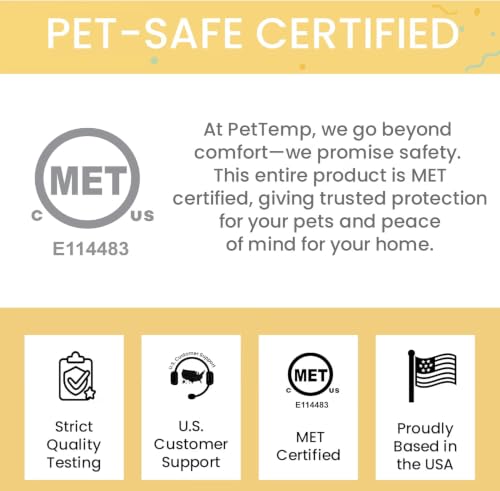 PetTemp Pet Bed Mat in M: 16" x 13", Black
