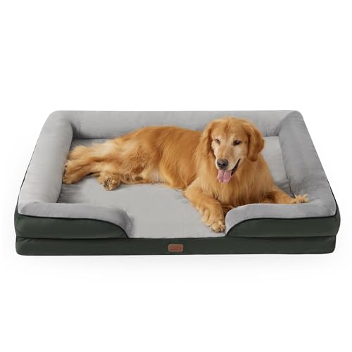 Bedsure Pet Bed Mat in 52"l X 41"w X 8"th, Dark Green