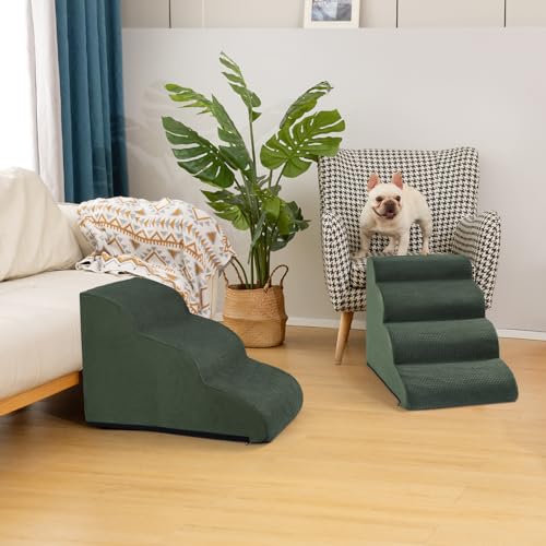 aodisman Animal Stair in Standard 4-Step 17.4"H, Green