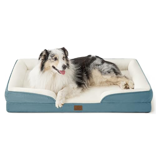 Bedsure Pet Bed Mat in 42"l X 32"w X 6.5"th, Dune Haze Blue