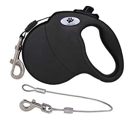 CROWN PAWS Leash in Small, Black