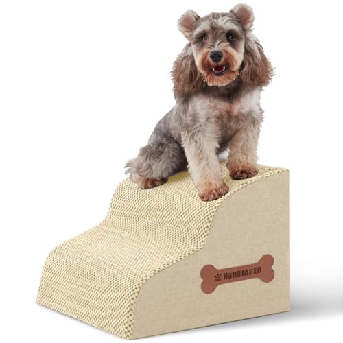 Nordjager Animal Stair in 15.7"D x 15.7"W x 11.8"H, Beige