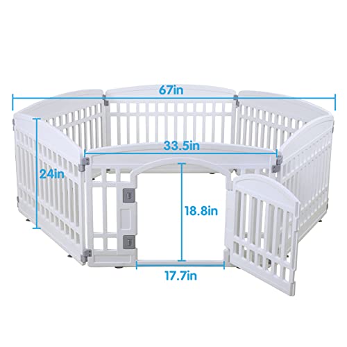 Gupamiga Pet Playpen in White