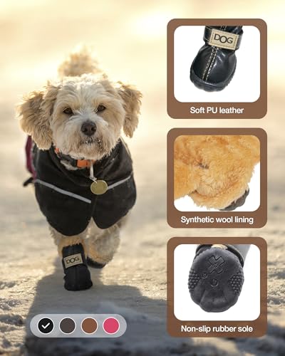 WINSOON Paw Hoof Protector in Size 1, Black