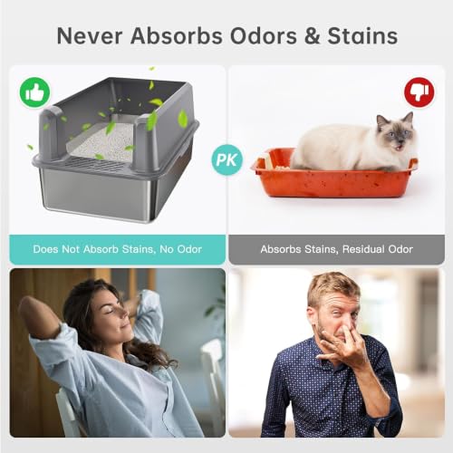 WoofiGo Litter Box in X-Large, 25-Mid Grey