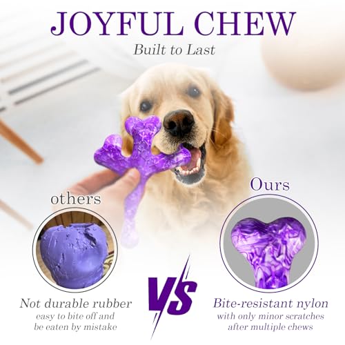 Frienhund Pet Toy in 4-PacK Beef, Purple & Green