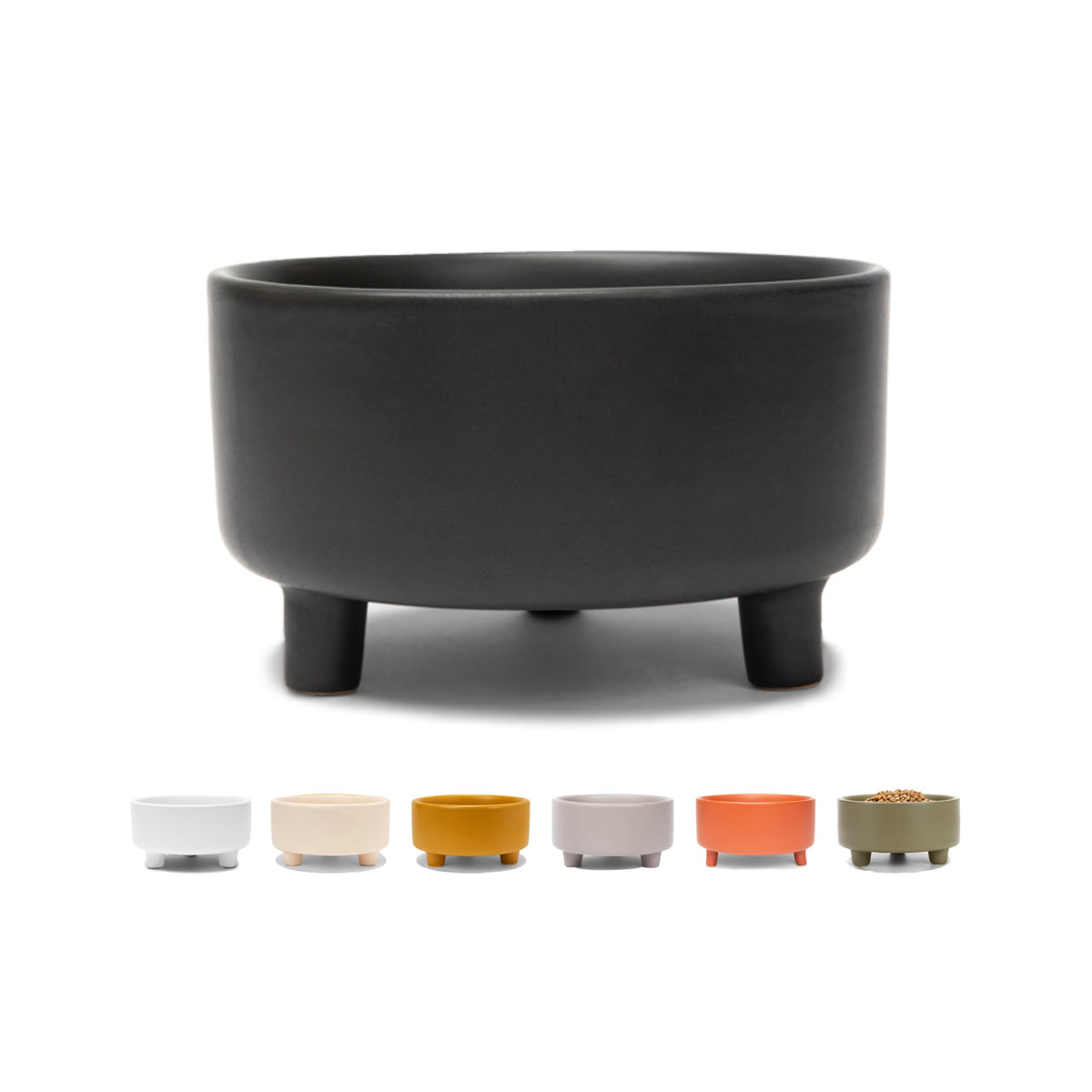 Waggo Pet Feeder in Small, Black