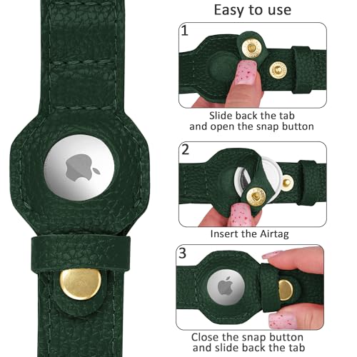 BUDKAS Animal Collar in XS, 9"-12" Neck Fit, Green