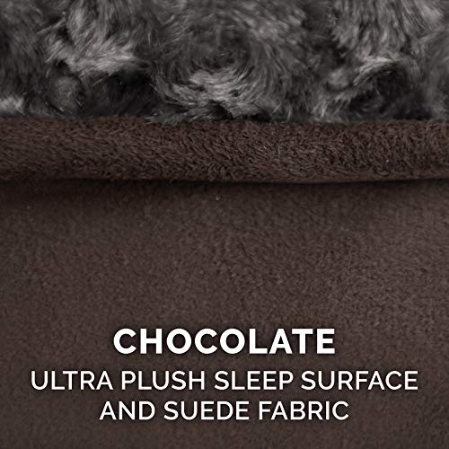 Furhaven Pet Bed Mat in Large, Ultra Plush (Chocolate)