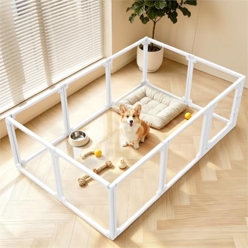 EVOTAILS Pet Playpen in 10", White