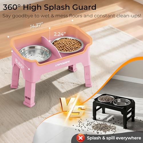 URPOWER Pet Feeder in Small, Pink