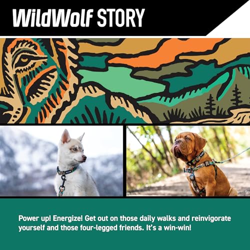 Wolfgang Man & Beast Animal Collar in Small (5/8 Inch x 8-12 Inch), WildWolf Print