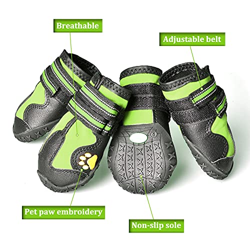CovertSafe& Paw Hoof Protector in Size 1: （2.3''x1.6'')(L*W) for 10-23 lbs, Green