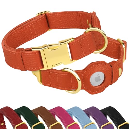 BUDKAS Animal Collar in XS, 9"-12" Neck Fit, Orange