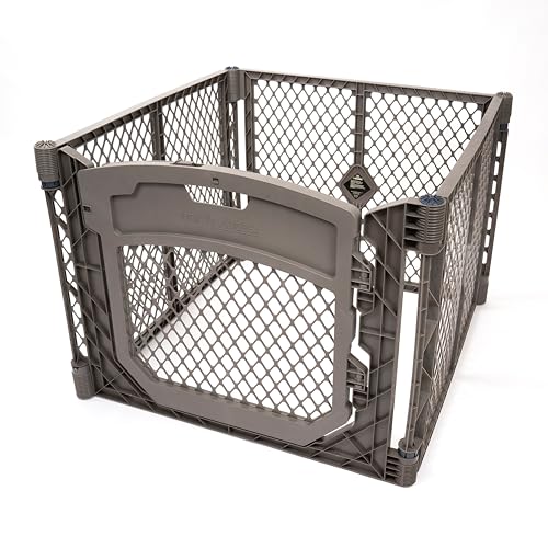 MYPET Pet Playpen in 4-Panel, Fieldstone