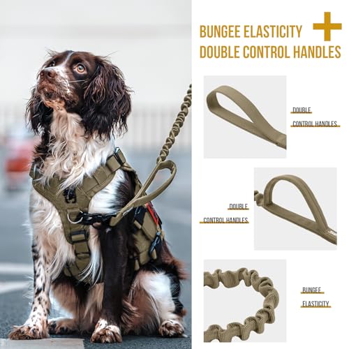 ONETIGRIS Leash in 85cm-118cm/33.5in-46.5in, Brown