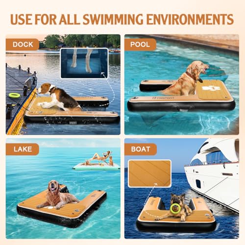 FBSPORT Ramp in 47"*39"*6", Black&wood Grain