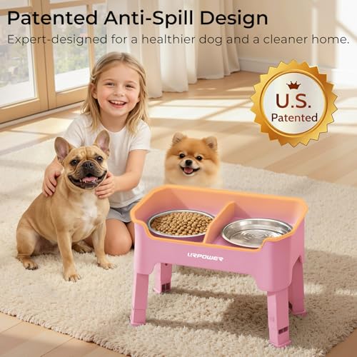 URPOWER Pet Feeder in Small, Pink