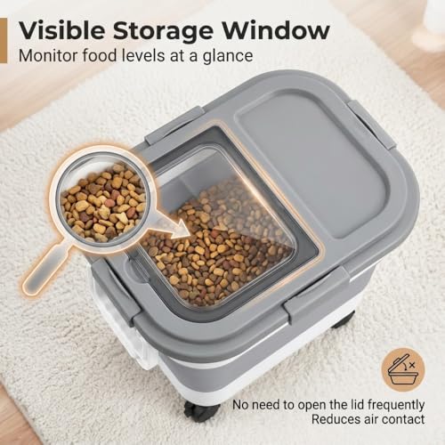VORNOSI Food Storage Container in Large, gray and white