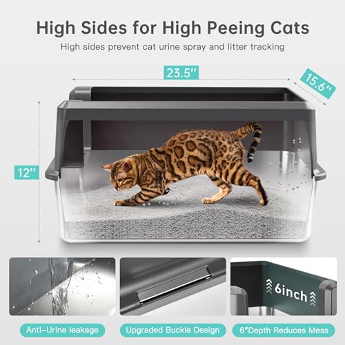 WoofiGo Litter Box in X-Large, 5 - Dark Gray (Pack of 1)