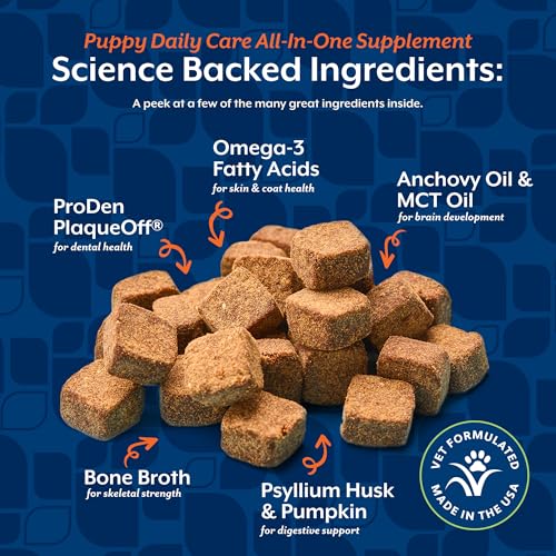 NaturVet Animal Vitamin in Puppy- 60 Soft Chews, Life Stages