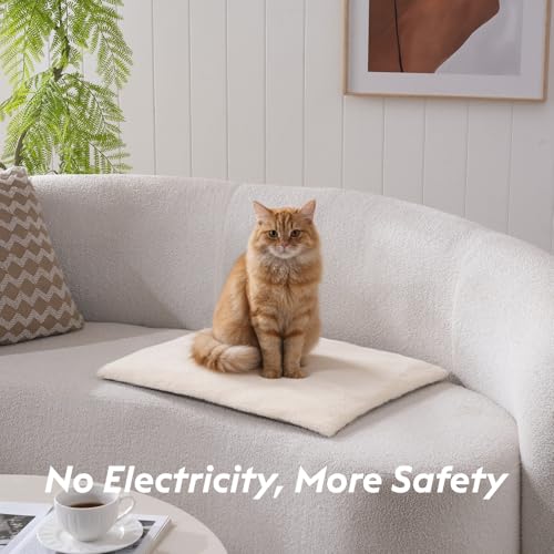 FunFurry Pet Bed Mat in 24" X 18", Ivory