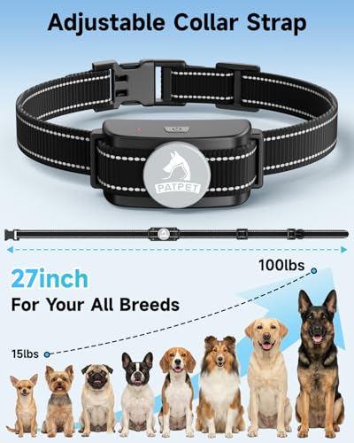 PATPET Animal Collar in 2 Count (Pack of 1), Grey