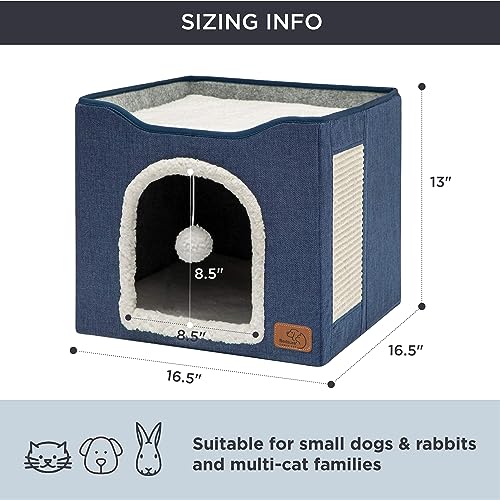 Bedsure Pet Activity Structure in Double, Blue