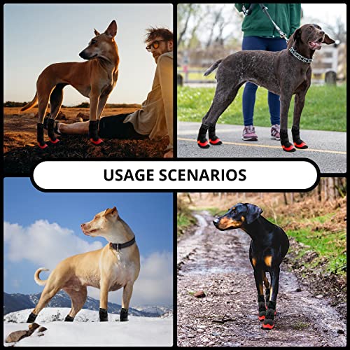 MUSIMC Paw Hoof Protector in Size 1: 1.57''x1.37''(L*W), Black red