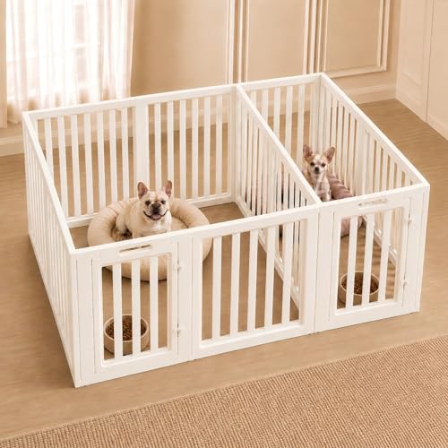 everfront Pet Playpen in 30", White