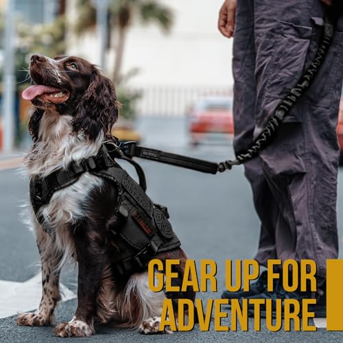 ONETIGRIS Leash in 85cm-118cm/33.5in-46.5in, Black