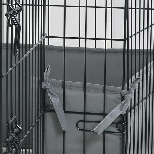 HOMBYS Animal Cage in 24.0"L x 17.0"W x 10.0"H, Grey