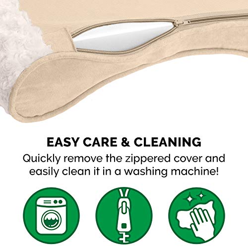 Furhaven Pet Bed Mat in Medium, Ultra Plush (Cream)