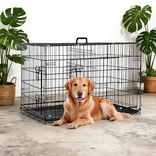 FDW Animal Cage in 36.0"L x 22.0"W x 24.0"H, Dark Black