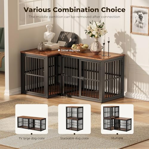 Lyromix Animal Cage in 33.1"L x 22.1"W x 26.0"H, Brown