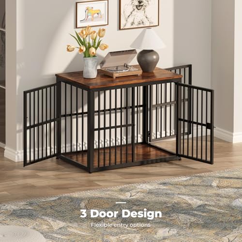 Lyromix Animal Cage in 33.1"L x 22.1"W x 26.0"H, Brown
