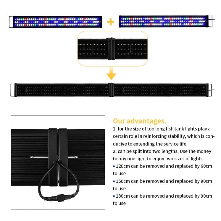 KZKR Lamp in Remote Control Multicolor 60-72 Inch(24+36"), mutil