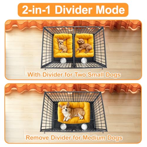 Homey Pet Animal Cage in 43.0"L x 28.0"W x 29.0"H, Black