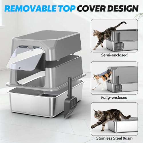 WoofiGo Litter Box in Extra Large, 14 - Light Gray (Pack of 1)