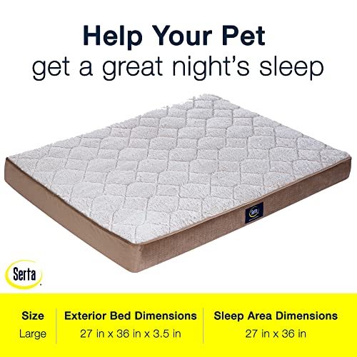 Serta Pet Bed Mat in Large, Desert Sand