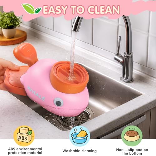 Star&Mi Pet Feeder in Whale-Pink
