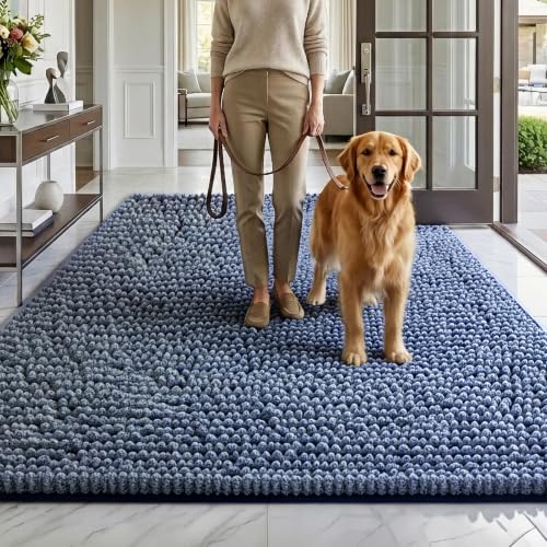 EHEYCIGA Pet Bed Mat in 60x36inch, Navy Blue