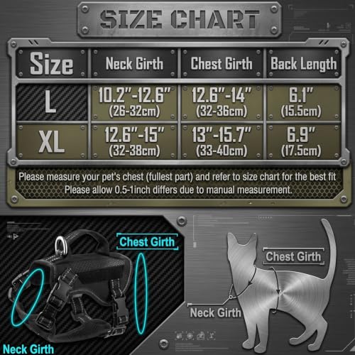nanappice Animal Harness in Large, Black